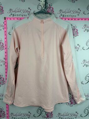 Under Armour sweater Light Pink and White Half-Zip Performance Pullover